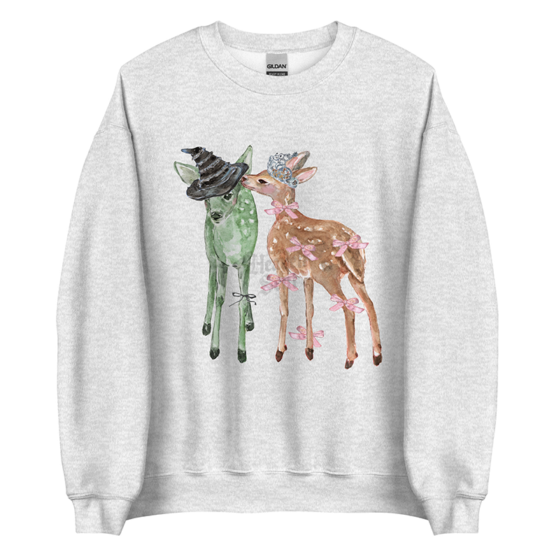 Oz Coded Popular (and Wicked) Fawns | Wicked Inspired Women's Sweater Soft Glinda Elphaba Pullover (Unisex)