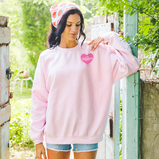 Soft Rebellion Society Sweatshirt for Women – Unisex Oversized Crewneck