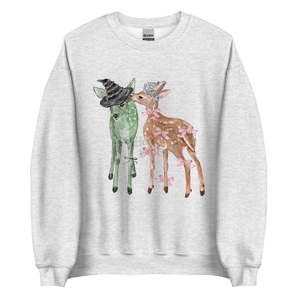 Oz Coded Popular (and Wicked) Fawns | Wicked Inspired Women's Sweater Soft Glinda Elphaba Pullover (Unisex)